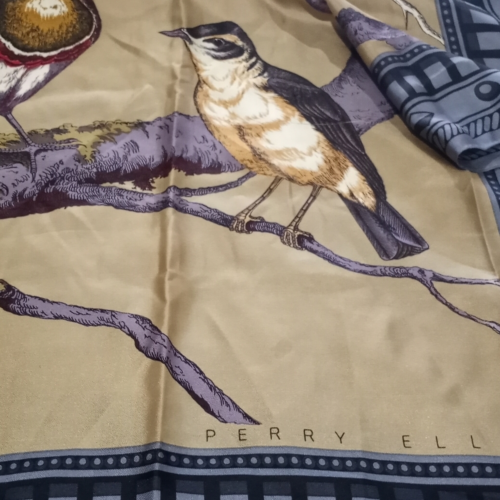 Vintage silk Perry Ellis scarf rap